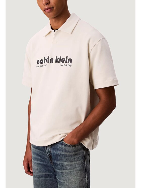 Calvin Klein Jeans Calvin Klein Jeans Polo SS PREMIUM TERRY REL Bianco Premium Fit