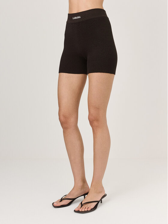 La Mania La Mania Biker shorts MIBEL Marrone Classic Fit