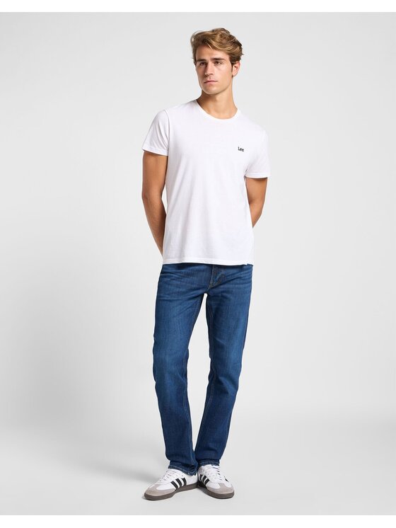 Lee Lee Jeansy DAREN ZIP FLY Niebieski Straight Leg