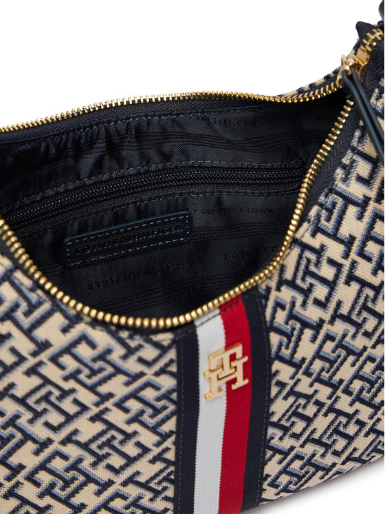 Tommy Hilfiger Tommy Hilfiger Torbica Th Jacquard Ess Shoulder Bag AW0AW19331 Plava
