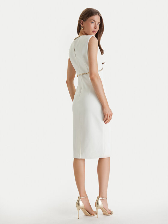 Marciano Guess Marciano Guess Coctailkleid 6RGK18 9373Z Weiß Regular Fit