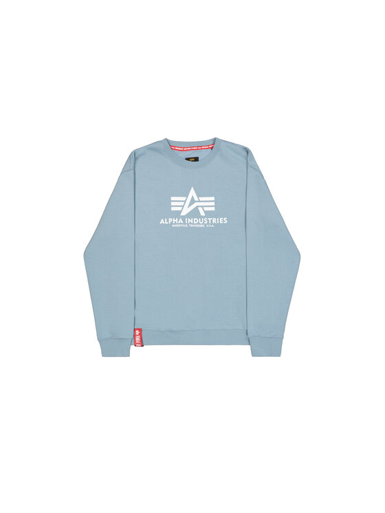 Alpha Industries Alpha Industries Bluza Basic Sweatshirt Błękitny Regular Fit