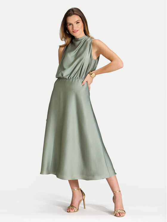 Swing Swing Rochie cocktail 5AI13700 Verde Regular Fit