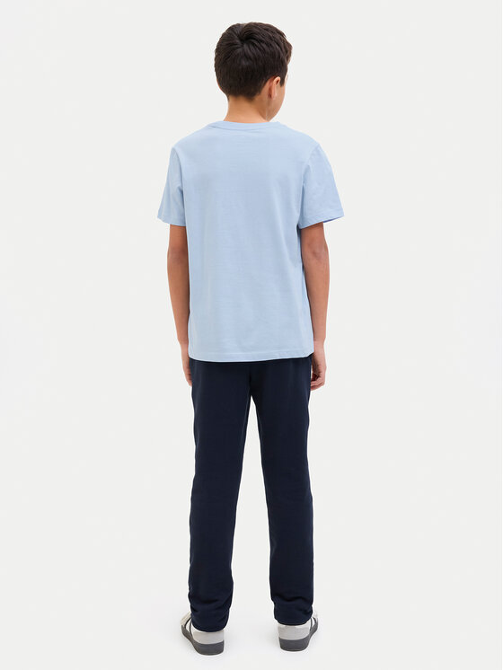 Jack & Jones Junior Jack & Jones Junior T-Shirt Palm 12269922 Błękitny Regular Fit