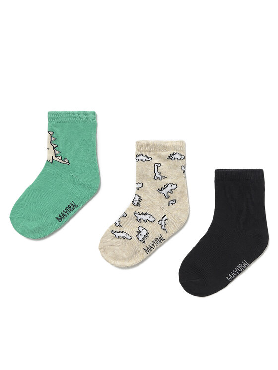 Mayoral Set di 3 paia di calzini lunghi da bambini 10870 Multicolore, taglia : 24M