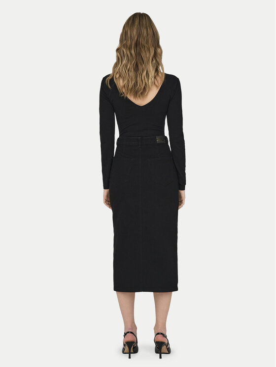 ONLY ONLY Džinsa svārki Siri 15324365 Melns Regular Fit