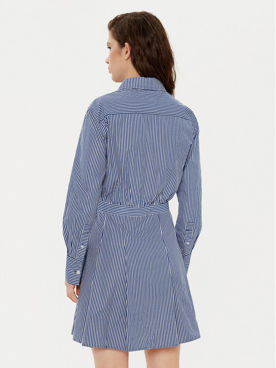 Tommy Jeans Tommy Jeans Rochie tip cămașă DW0DW20470 Bleumarin Regular Fit