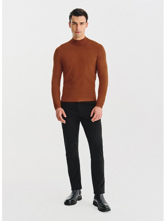 Pako Lorente Pako Lorente Sweter P25WN-2X-028 Pomarańczowy Classic Fit
