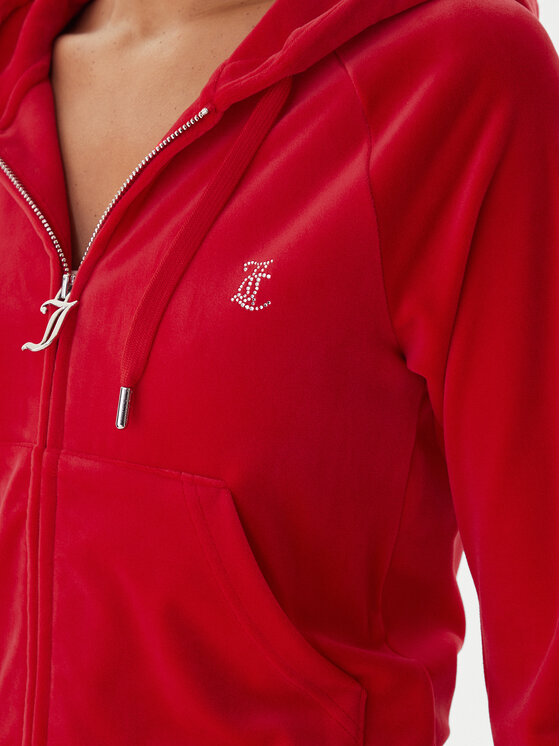 Juicy Couture Juicy Couture Mikina Madison JCWAS225306 Červená Slim Fit
