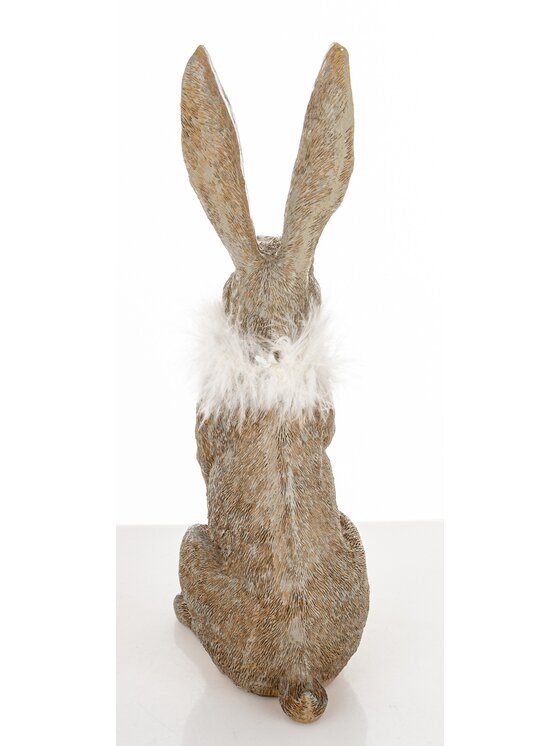 MIAhome MIAhome Figurka zając 32x10x14,5 cm LONGORELA-3 Szary