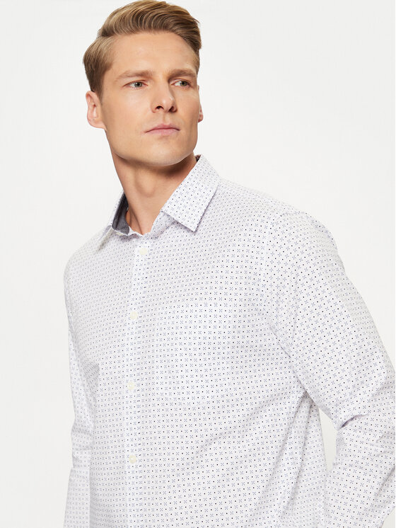 s.Oliver s.Oliver Cămașă 2149815 Alb Slim Fit