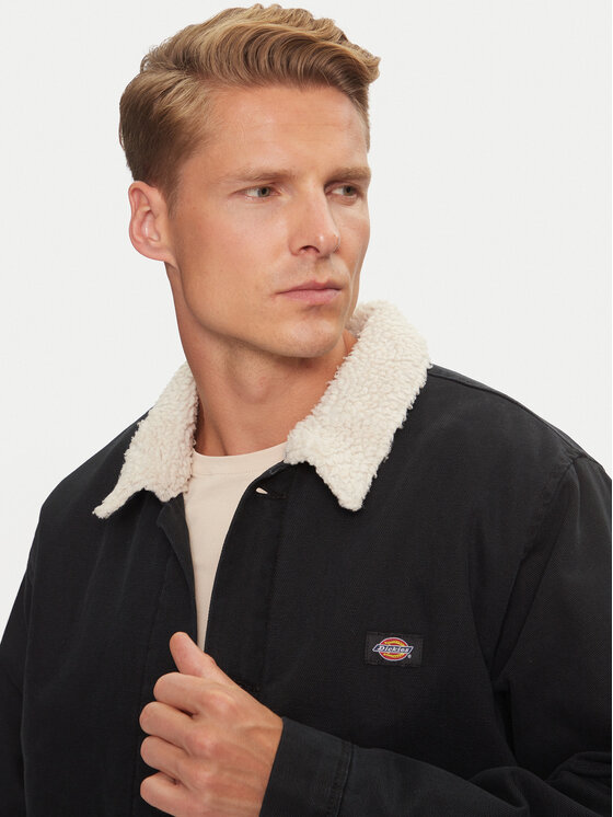 Dickies Dickies Giacca di transizione DUCK CANVAS JACKT DK0A4XFYC40 Nero Classic Fit