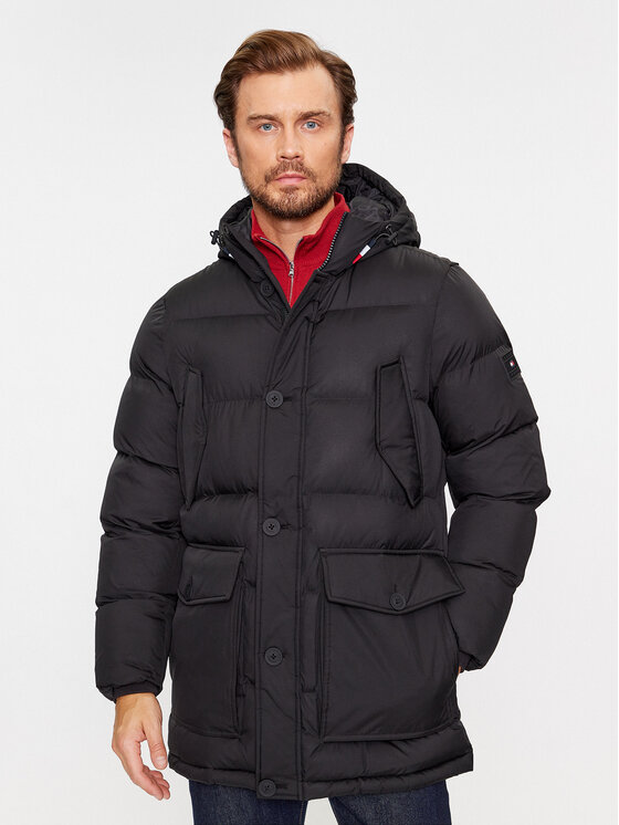 Tommy Hilfiger Tommy Hilfiger Télikabát Essential Rockie MW0MW33961 Fekete Regular Fit