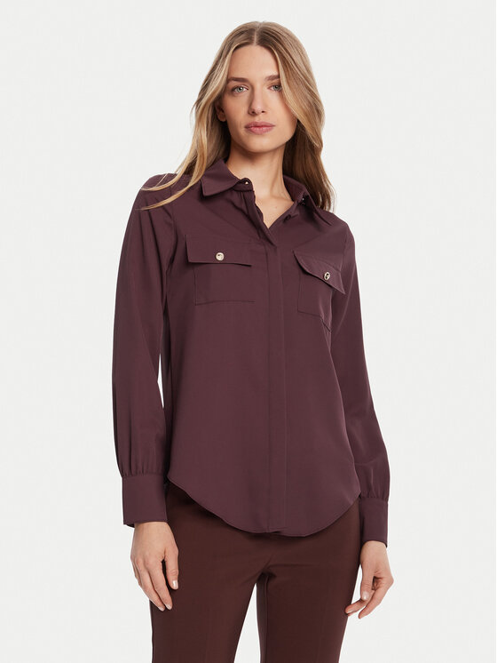 Rinascimento Rinascimento Košulja CFC0125777003 Smeđa Regular Fit