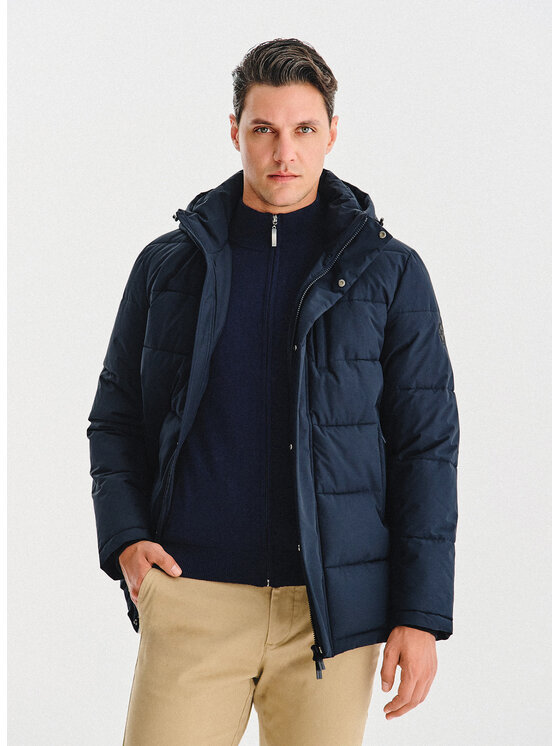Pako Lorente Pako Lorente Kurtka zimowa P25WN-5X-011 Granatowy Classic Fit