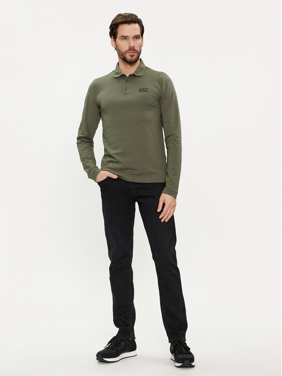 EA7 Emporio Armani EA7 Emporio Armani Polo 8NPF05 PJM5Z 1846 Zelena Regular Fit