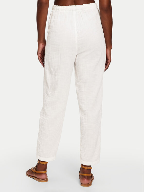 Gap Gap Kalhoty z materiálu 866663-02 Écru Regular Fit