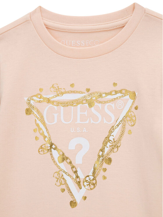 Guess Guess Повсякденна сукня K3YK13 KA6W4 Світло-рожевий Regular Fit