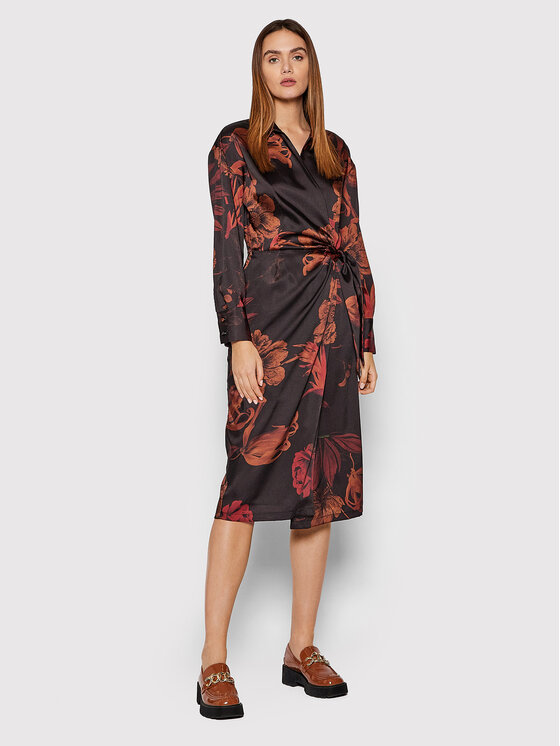 Imperial Rochie tip cămașă ACGPCTC Negru Regular Fit