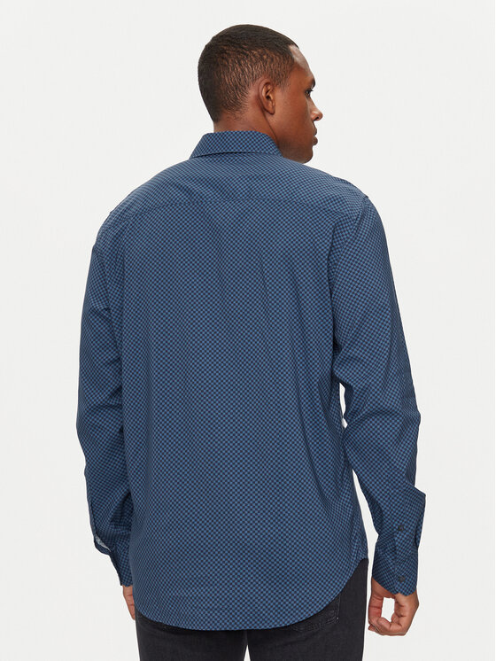 Sisley Sisley Košeľa 535VSQ03S Modrá Regular Fit