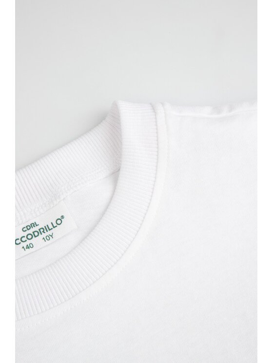 Coccodrillo Coccodrillo T-Shirt WC6143203JGJ-001 Biały Regular Fit