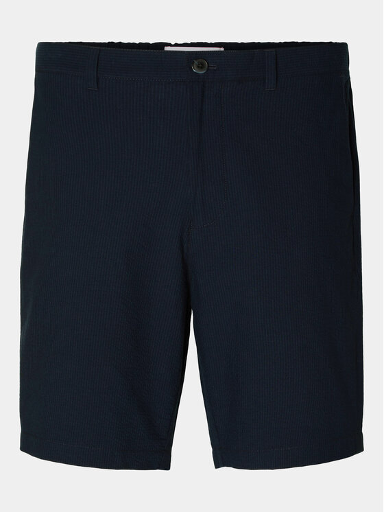 Selected Homme Selected Homme Šortky z materiálu Slhregular-Karl 16092367 Tmavomodrá Regular Fit