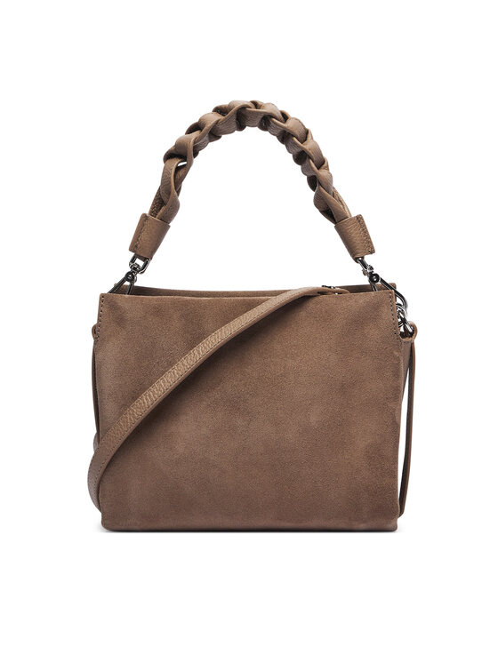 Coccinelle Coccinelle Torebka P6P Boheme Suede Bimaterial E1 P6P 58 01 01 Beżowy ciemny