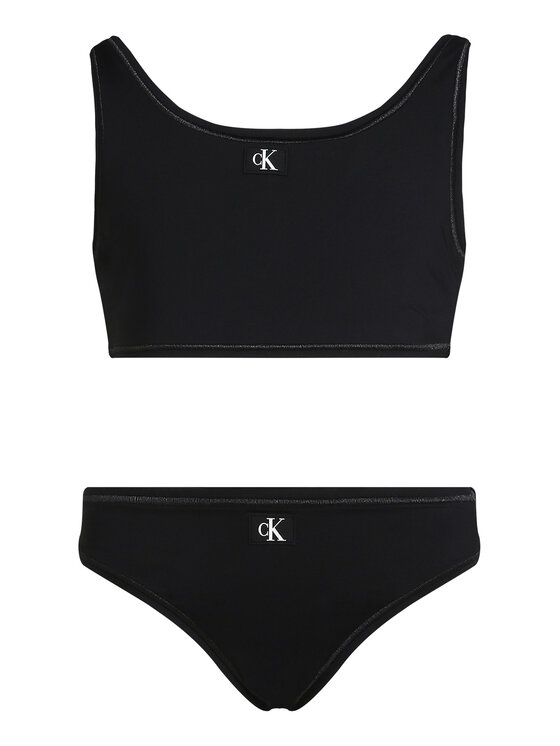 Calvin Klein Swimwear Costume da bagno KY0KY00093 Nero, taglia : 10_12Y
