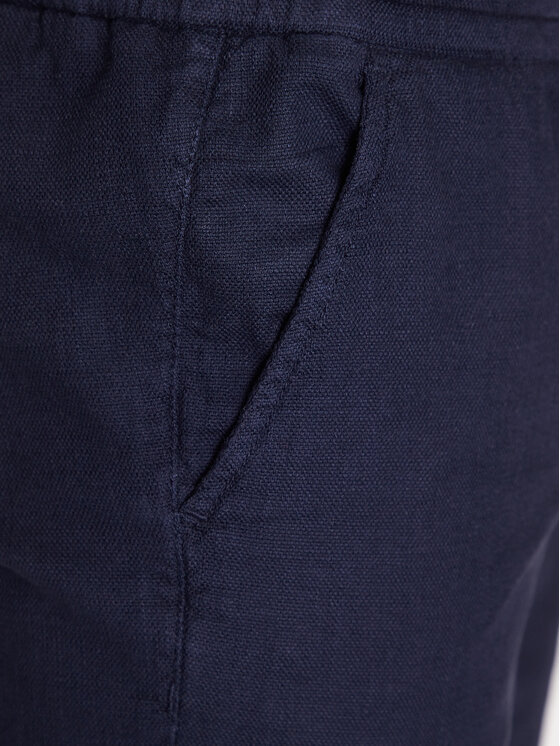 Pantaloncini di tessuto M-1030-SHO538 Blu Regular