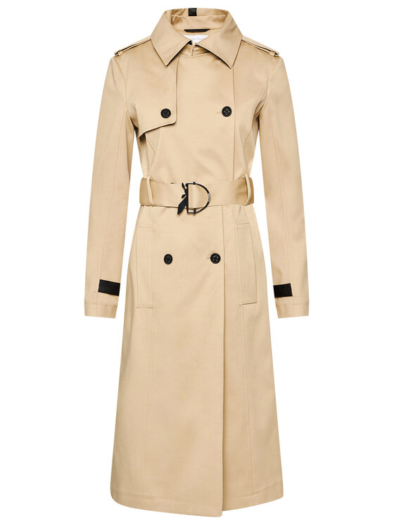 Patrizia Pepe Patrizia Pepe Тренч 8S0356/A8P9-B699 Бежов Regular Fit