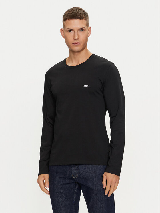 BOSS BOSS Комплект лонгслівів 50492321 Чорний Regular Fit