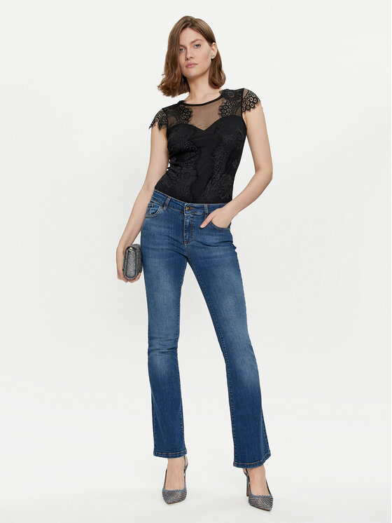 Rinascimento Rinascimento Body CFC0117443003 Czarny Slim Fit