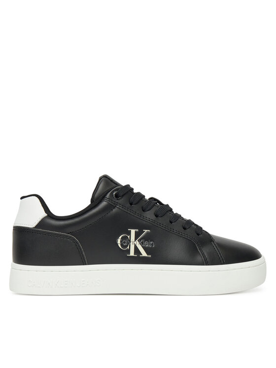Sneakers Calvin Klein Jeans Classic Cupsole Mono Lth Wn YW0YW01902 Negru