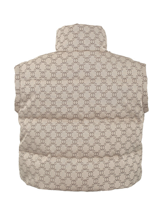 Magda Matyja Magda Matyja Bezrękawnik ASPEN VEST BEIGE Beżowy Comfortable Fit