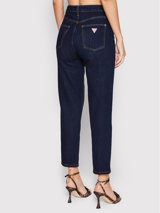 Guess Guess Jeans hlače W2YA21 D4NH4 Mornarsko modra Tapered Leg