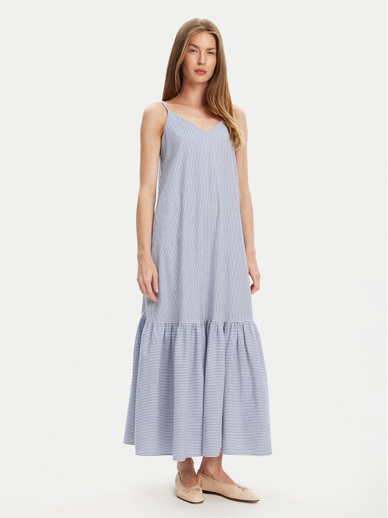 United Colors Of Benetton United Colors Of Benetton Vasaras kleita 4SZRDV0B8 Zils Relaxed Fit