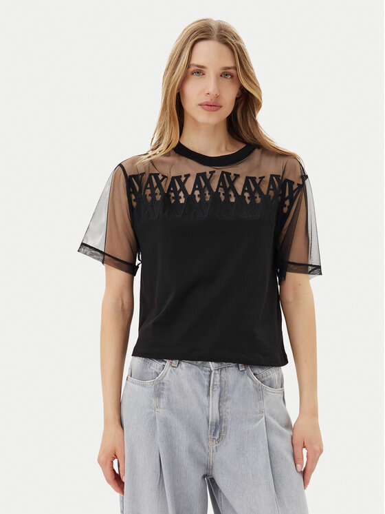 Armani Exchange Armani Exchange T-Shirt XW000516 AF10359 UC001 Černá Cropped Fit