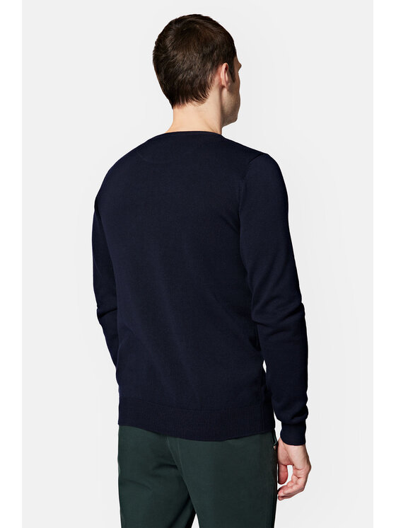 Lancerto Lancerto Sweter Tony SW073223000070 Granatowy Regular Fit