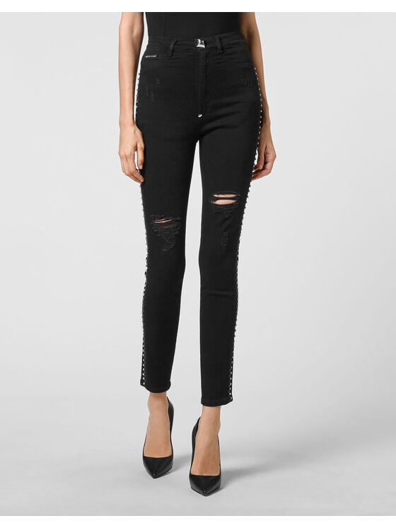 PHILIPP PLEIN PHILIPP PLEIN Jeansy 4343 Czarny Slim Fit