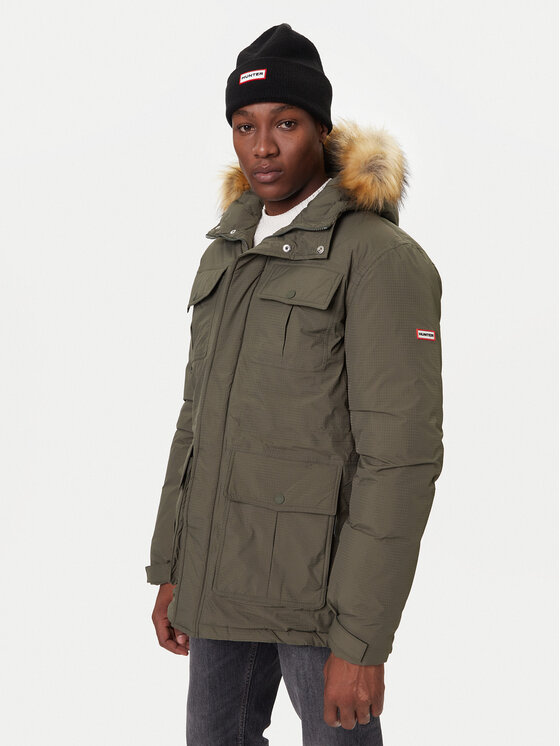 Hunter Parka Angus HARM0018252 Zielony Regular Fit