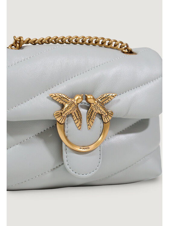 PINKO PINKO Τσάντα LOVE PUFF BABY CL SHEEP NAPPA Γκρι
