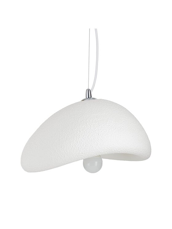 MIAhome MIAhome Lampa wisząca Japandi biała 30 cm Biały