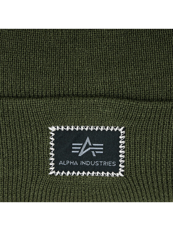 Alpha Industries X-fit Beanie – Dicke Wintermütze Unisex, 100% Acryl, Gesticktes Logo