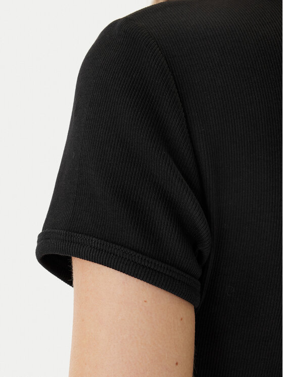 Calvin Klein Jeans Calvin Klein Jeans Kleid für den Alltag Monologo Baby LV047F241G Schwarz Slim Fit