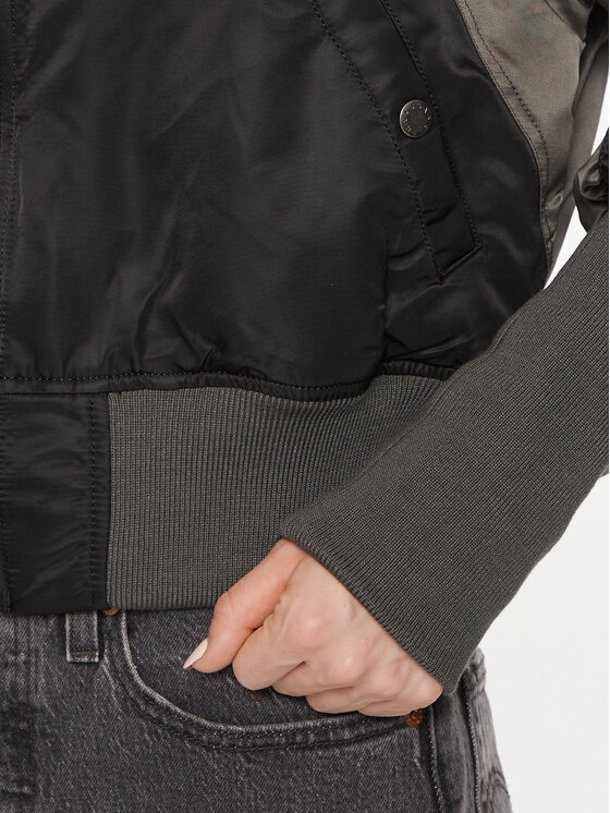 Alpha Industries Alpha Industries Μπόμπερ μπουφάν MA-1 Cyber 108008 Μαύρο Regular Fit