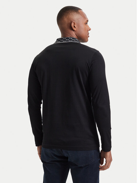 KARL LAGERFELD KARL LAGERFELD Polokošeľa 745003 564200 Čierna Regular Fit