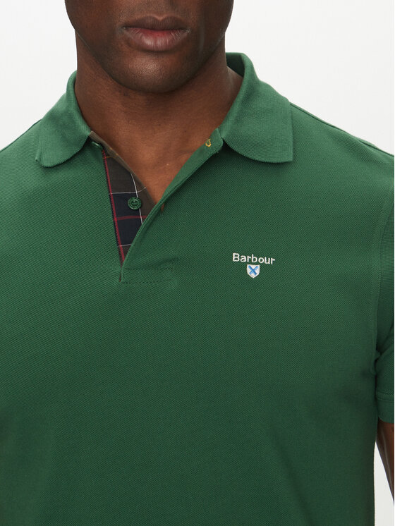 Barbour Barbour Polo Tartan MML0012OL72 Πράσινο Regular Fit