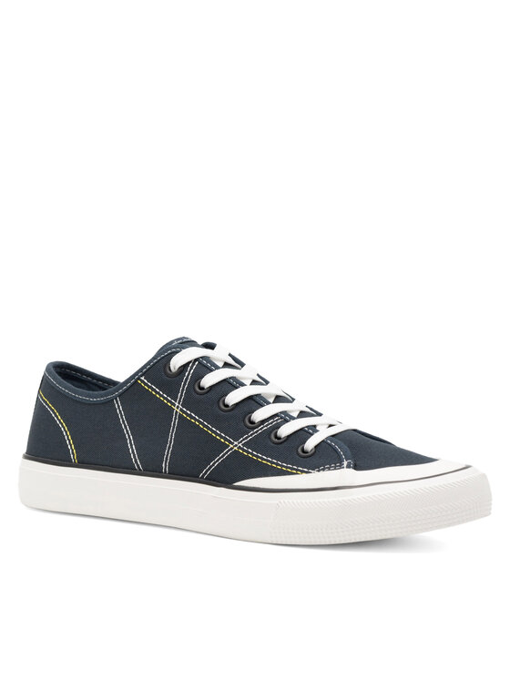 Lanetti Lanetti Sneakers aus Stoff S23V013A-1 Dunkelblau