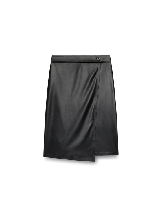Fiorella Rubino Fiorella Rubino Gonna midi 1300L000541N033 Nero Baggy Fit