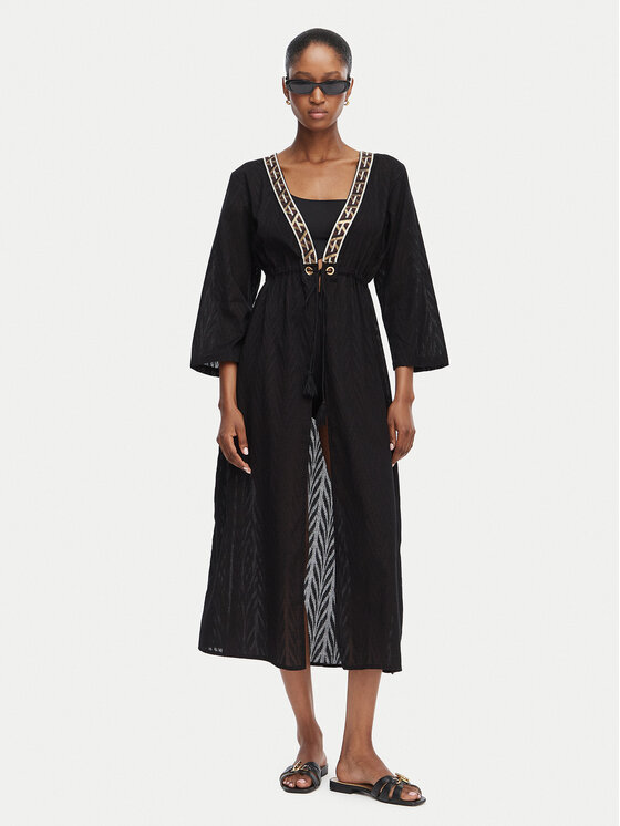 Selmark Selmark Κιμονό BO297 Μαύρο Relaxed Fit